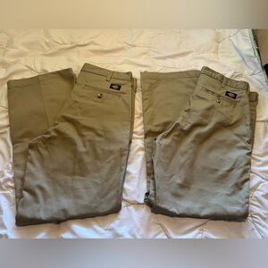 2 pair Dickies Beige Pants 32 x 30. New without tags
